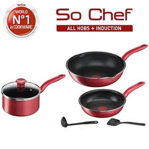 So chef Cookware Set 6 Pcs.