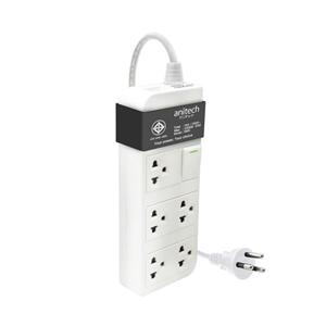 Anitech Power strip Model H605-BL (Grey)