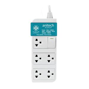 Anitech Power strip Model H605-BL (Green)