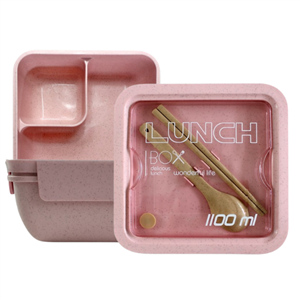 Lunch Box 1100ml. Model 1128 Pink Color