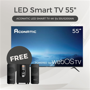 ACONATIC สมาร์ททีวี 55 นิ้ว 4K รุ่น 55US200AN