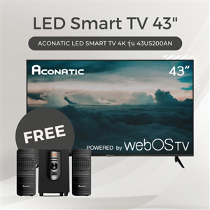 ACONATIC สมาร์ททีวี 43 นิ้ว 4K รุ่น 43US200AN