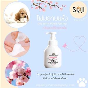 โฟมอาบน้ำแห้ง พรีเมี่ยม SOJI เชอรี่บลอสซั่ม 250 ml