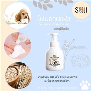 โฟมอาบน้ำแห้ง พรีเมี่ยม SOJI โอ๊ตมิล 250 ml