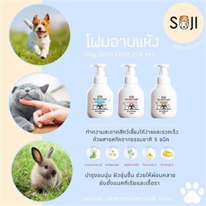 โฟมอาบน้ำแห้ง พรีเมี่ยม SOJI โอ๊ตมิล 250 ml